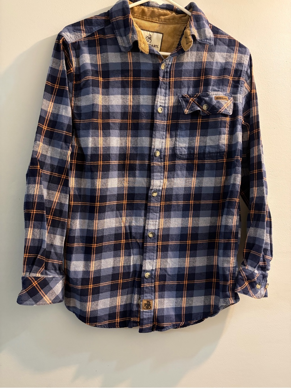 Legendary Whitetails Blue & Tan Plaid Button-Up Shirt